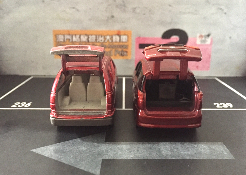 Illustration for article titled Then and Now : Tomica Toyota Estima 1992 & 2017